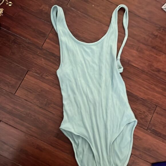 Out From Under - Light Blue BodySuit - Snap Crotch Bodysuit - Lined - LIKE NEW - Picture 1 of 5